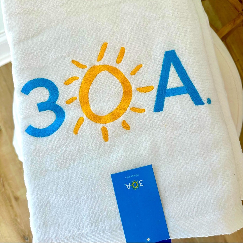 30A® Embroidered Beach Towel | 30A - Picture 2 of 2